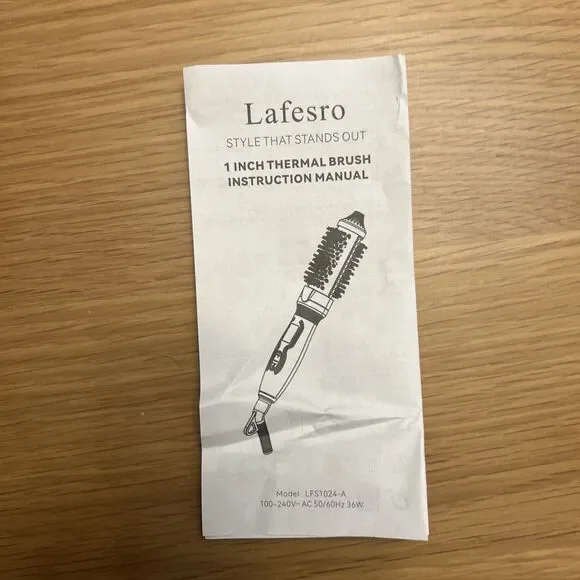 Lafesro Thermal Brush, 1 Inch Ionic Heated Round Brush for Blowout Look, Tourmal - Picture 9 of 9